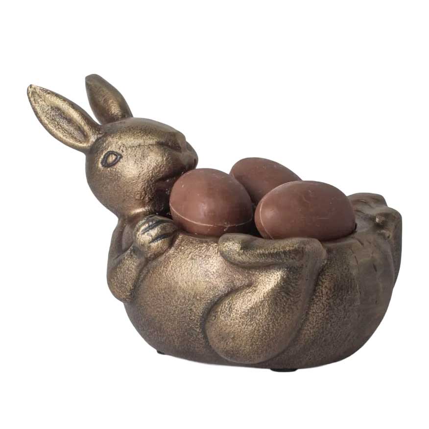 French Country Rabbit Sweets Bowl Lying Down